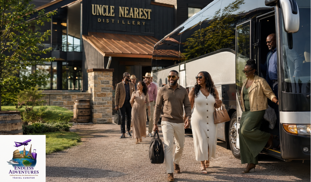 Guests arriving at Nearest Green Distillery in Shelbyville, Tennessee